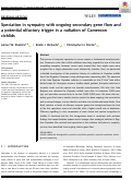 Cover page: Speciation in sympatry with ongoing secondary gene flow and a potential olfactory trigger in a radiation of Cameroon cichlids