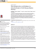 Cover page: Neurodegeneration and Epilepsy in a Zebrafish Model of CLN3 Disease (Batten Disease)