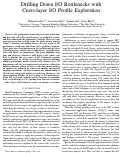 Cover page: Drilling Down I/O Bottlenecks with Cross-layer I/O Profile Exploration