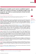 Cover page: Mitoquinone mesylate as post-exposure prophylaxis against SARS-CoV-2 infection in humans: an exploratory single center pragmatic open label non-randomized pilot clinical trial with matched controls