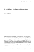 Cover page: Dinjii Zhuh: Productive Disruptions