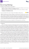 Cover page: Iron in Lung Pathology