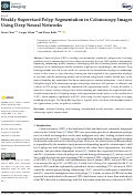 Cover page: Weakly Supervised Polyp Segmentation in Colonoscopy Images Using Deep Neural Networks