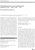 Cover page: VEGF Induces More Severe Cerebrovascular Dysplasia in Eng+/− than in Alk1+/− Mice