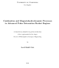 Cover page: Combustion and Magnetohydrodynamic Processes in Advanced Pulse Detonation Rocket Engines