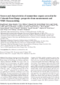 Cover page: Sources and characteristics of summertime organic aerosol in the Colorado Front Range: perspective from measurements and WRF-Chem modeling