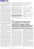 Cover page: Cancer: A targeted treatment with off-target risks.