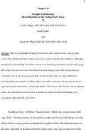 Cover page of Straight girls kissing Heteroflexibility in the college party scene