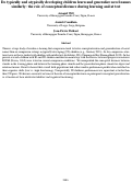 Cover page: Do typically and atypically developing children learn and generalize novel namessimilarly: the role of conceptual distance during learning and at test