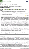 Cover page: Regional Precipitation Model Based on Geographically and Temporally Weighted Regression Kriging