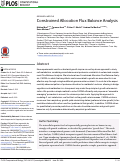 Cover page: Constrained Allocation Flux Balance Analysis.