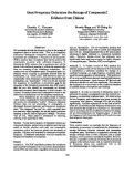 Cover page: Does Frequency Determine the Storage of Compounds? Evidence from Chinese