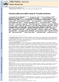 Cover page: Genome-wide association study of Tourette's syndrome.