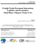 Cover page: Freight-Truck-Pavement Interaction,Logistics, and Economics:Final Phase 1 Report (Tasks 9–11)