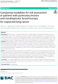 Cover page: Comparing modalities for risk assessment in patients with pulmonary lesions and nondiagnostic bronchoscopy for suspected lung cancer