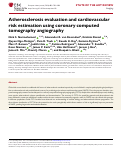 Cover page: Atherosclerosis evaluation and cardiovascular risk estimation using coronary computed tomography angiography.
