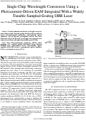 Cover page: Single-chip wavelength conversion using a photocurrent-driven EAM integrated with a widely tunable sampled-grating DBR laser