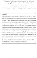 Cover page: Impact of petrophysical uncertainty on Bayesian hydrogeophysical inversion and model selection