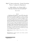 Cover page: High Tc Superconductivity: Doping Dependent Theory Confirmed By Experiment