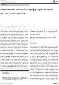 Cover page: Seizure outcomes in nonresective epilepsy surgery: an update