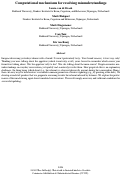 Cover page: Computational mechanisms for resolving misunderstandings