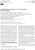 Cover page: Quantifying mass balance processes on the Southern Patagonia Icefield