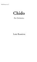 Cover page: Chido