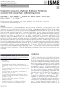 Cover page: Pangenomic comparison of globally distributed Poribacteria associated with sponge hosts and marine particles