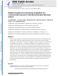 Cover page: Multiple imputation for harmonizing longitudinal non‐commensurate measures in individual participant data meta‐analysis