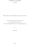 Cover page: RF Front-End Circuits for FDD Radios: Duplexers and Receivers