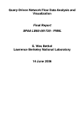 Cover page: Query-Driven Network Flow Data Analysis and Visualization