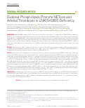 Cover page: Oxidized Phospholipids Promote NETosis and Arterial Thrombosis in LNK(SH2B3) Deficiency