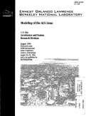 Cover page: Modeling of the ALS Linac