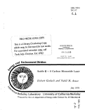 Cover page: STABLE 1 --&gt; 0 CARBON MONOXIDE LASER