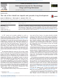 Cover page: The rule of five should not impede anti-parasitic drug development