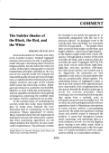 Cover page: The Subtler Shades of the Black, the Red, and the White