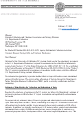Cover page of UC Comments on ED's Request for Comments on&nbsp;Agency Information Collection Activities: Foreign Gifts and Contracts Disclosures (HEA Section 117) (Docket ID Number ED-2022-SCC-0159)