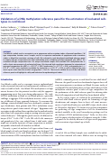 Cover page: Validation of a DNA methylation reference panel for the estimation of nucleated cells types in cord blood