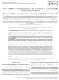 Cover page: Above- and below-ground plant traits are not consistent in response to drought and competition treatments.
