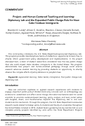 Cover page: Project- and Human-Centered Teaching and Learning: Diplomacy Lab and the Expanded Public Charge Rule for New Cabo Verdean Immigrants
