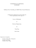 Cover page: Multihop Power Scheduling and MIMO Relay Channel Estimation