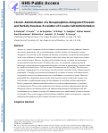 Cover page: Chronic administration of a norepinephrine antagonist prevents and partially reverses escalation of cocaine self‐administration