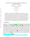 Cover page: Dot-Product Join: An Array-Relation Join Operator for Big Model Analytics