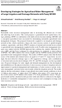 Cover page: Developing Strategies for Agricultural Water Management of Large Irrigation and Drainage Networks with Fuzzy MCDM