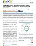 Cover page: Ultrafast Water H‑Bond Rearrangement in a Metal–Organic Framework Probed by Femtosecond Time-Resolved Infrared Spectroscopy