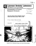 Cover page: HEAVY-ION FUSION SYSTEM ASSESSMENT PROJECT: Quarterly Status Report, January 1-March 31, 1986.