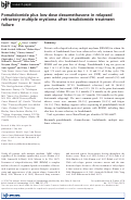 Cover page: Pomalidomide plus low‐dose dexamethasone in relapsed refractory multiple myeloma after lenalidomide treatment failure