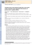 Cover page: Traumatic Injury to the Immature Frontal Lobe: A New Murine Model of Long-Term Motor Impairment in the Absence of Psychosocial or Cognitive Deficits