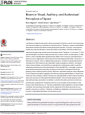 Cover page: Biases in Visual, Auditory, and Audiovisual Perception of Space.