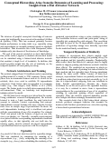Cover page: Conceptual Hierarchies Arise from the Dynamics of Learning and Processing: Insights from a Flat Attractor Network
